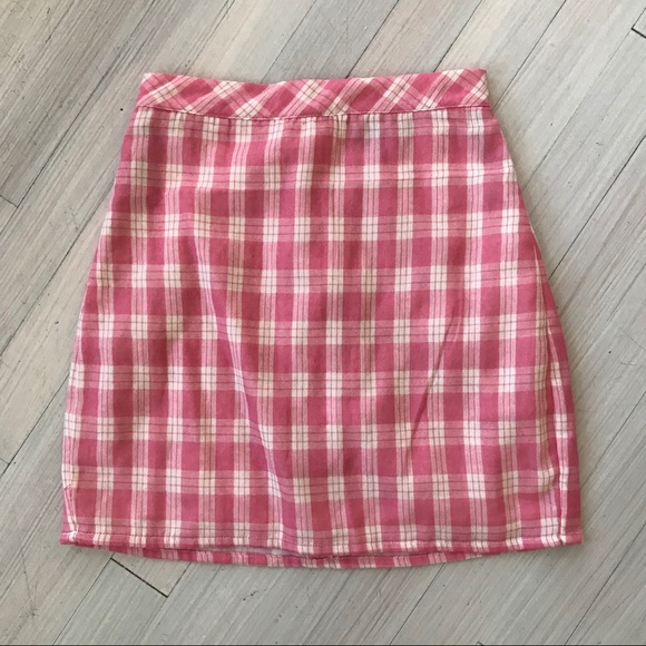 MAJORELLE Dresses & Skirts - Majorelle pink gingham mini xxs